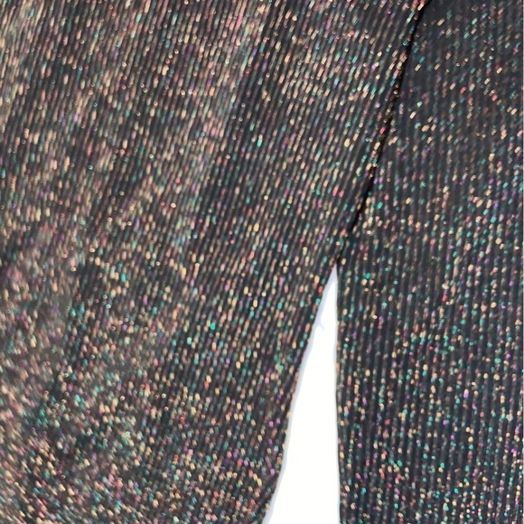 LOFT Shimmer Sweater Dress New! Multicolored glitter metallic medium black - Picture 9 of 11